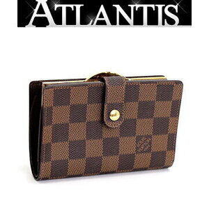 Louis Vuitton Portefeuille Wallet Viennois clasp Damier pattern